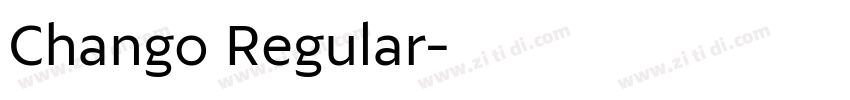 Chango Regular字体转换
